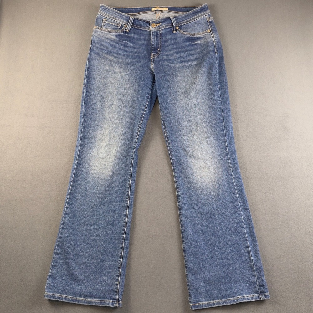 Levis 529 Curvy Bootcut Jeans Womens 12 Med Wash Blue Mid Rise Denim 51951-0003